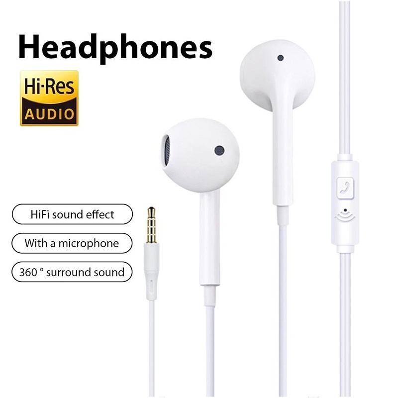 Running Gear Headphones - 3.5 ミリメートル有線イヤホンマイク付き重低音ステレオ体験ランニングフィットネス音楽ギア音楽ゲーム通話リスニングオーディオギア