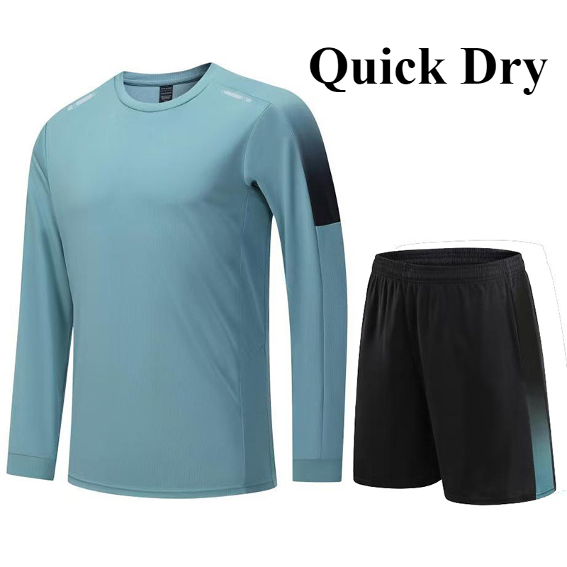 Running Gear Quick Dry - メンズ速乾性トレーニングトラックスーツ、ランニング用スポーツウェアセット、サイクリング服、朝のジョギング、フィットネスギア