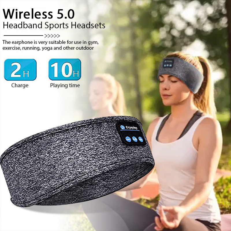 Running Gear Headband - Bluetooth ヘッドバンド ヘッドフォン ワイヤレス音楽 スポーツ ヘアバンド