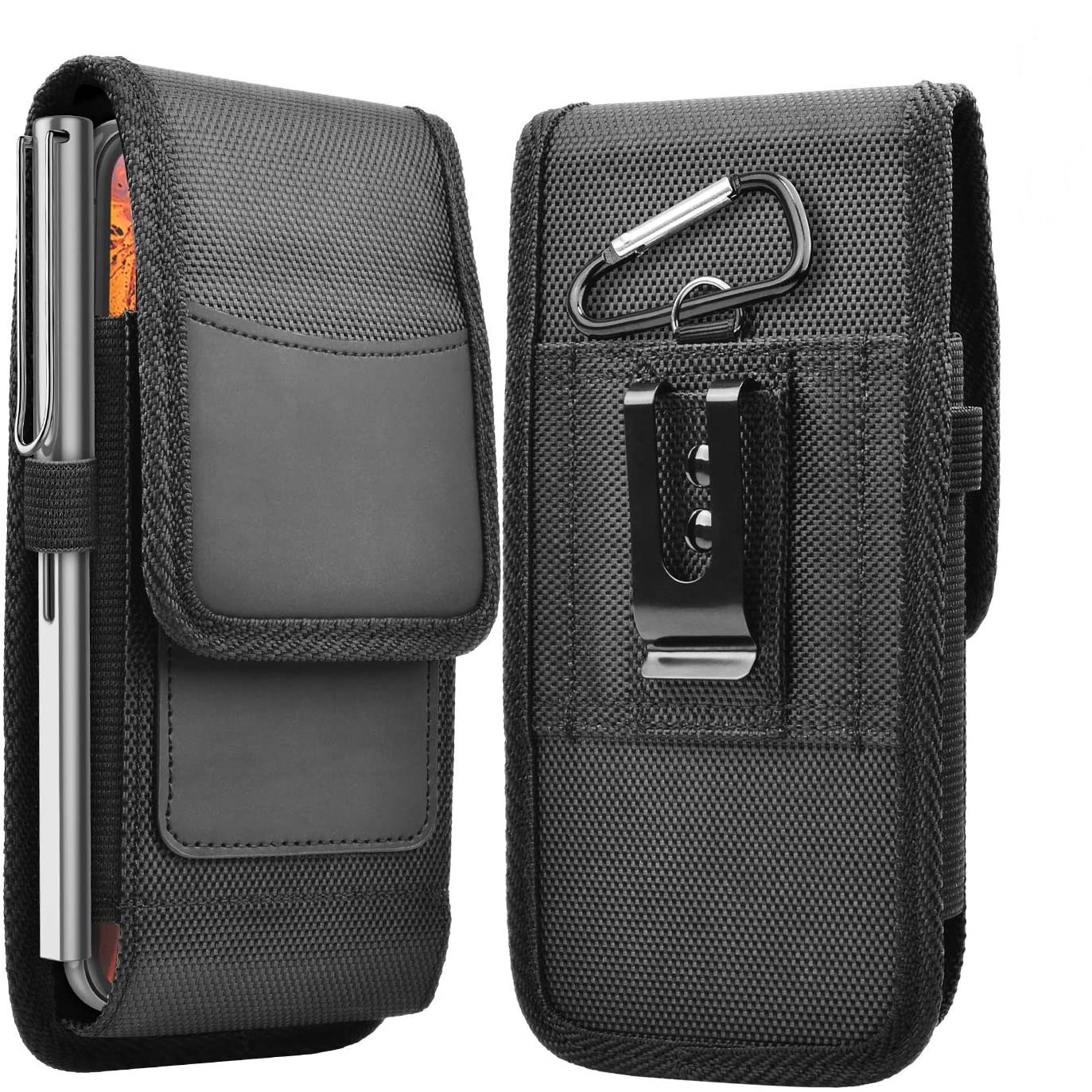 Running Gear Phone - 男性電話ホルスター携帯電話ループホルスターベルトクリップウエストバッグランニング旅行キャンプ電話ポーチオックスフォード布財布カードホルダー