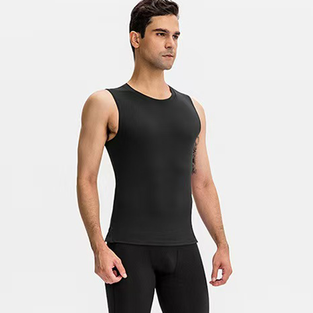 男性ソリッドカラークイックドライノースリーブトップファッショ - Running Gears のレビューと価格