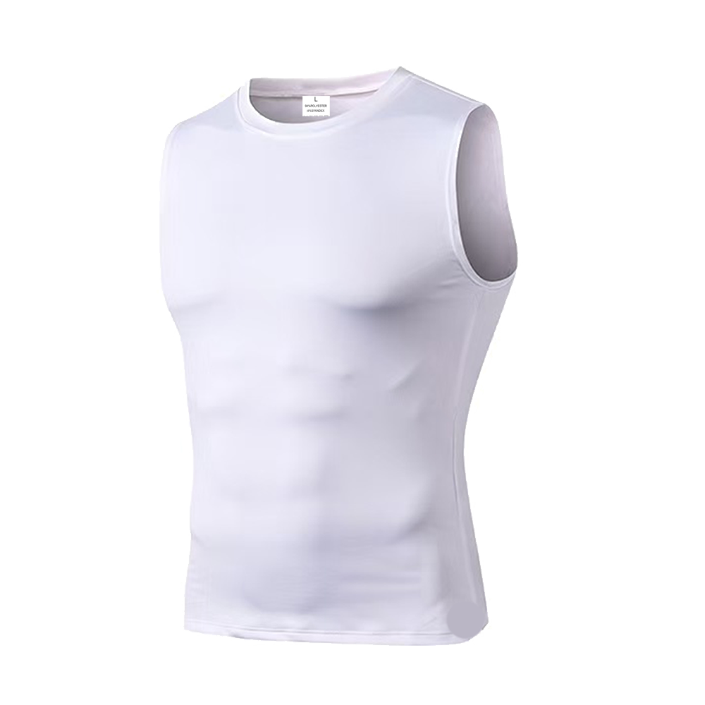 男性ソリッドカラークイックドライノースリーブトップファッショ - Running Gears のレビューと価格