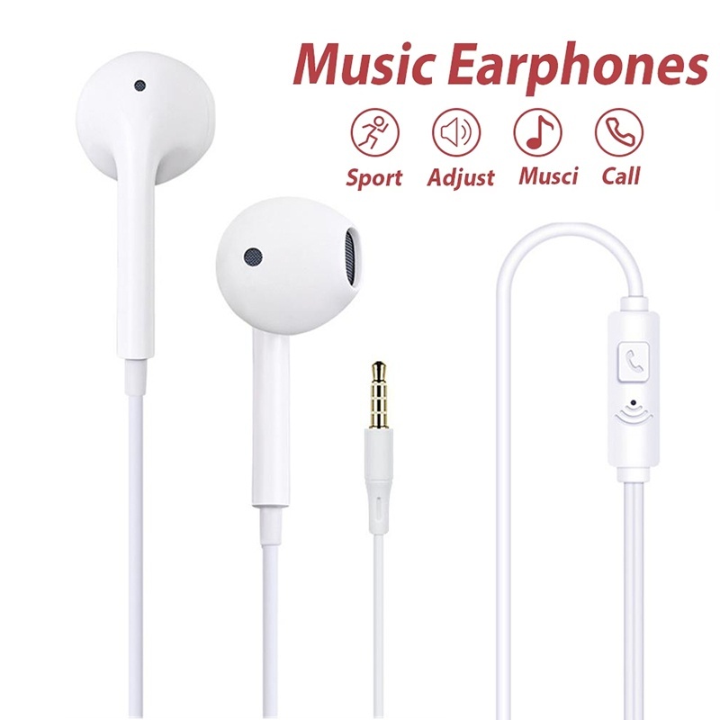 3.5mm有線イヤホン マイク付き 重低音ステレオ体験 ラン - Running Gear Headphones のレビューと価格