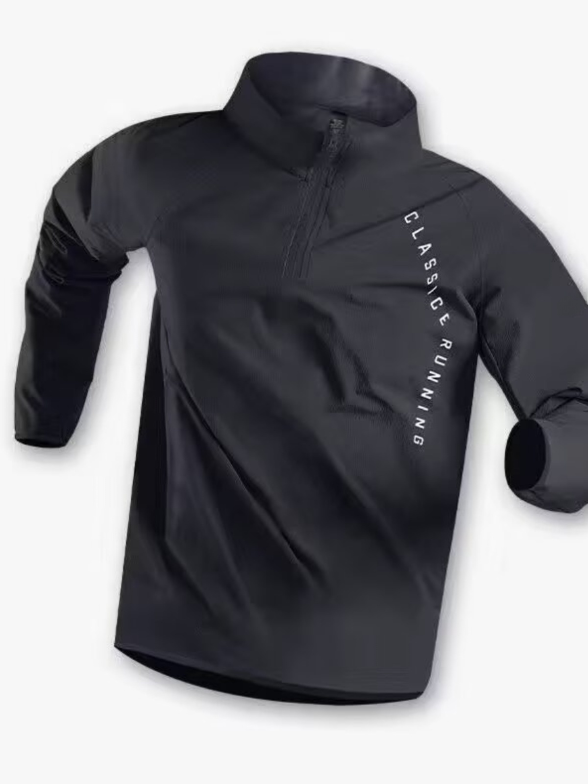 メンズトレーニングウェア速乾長袖Tシャツハーフジップランニン - Running Gear Quick Dry のレビューと価格