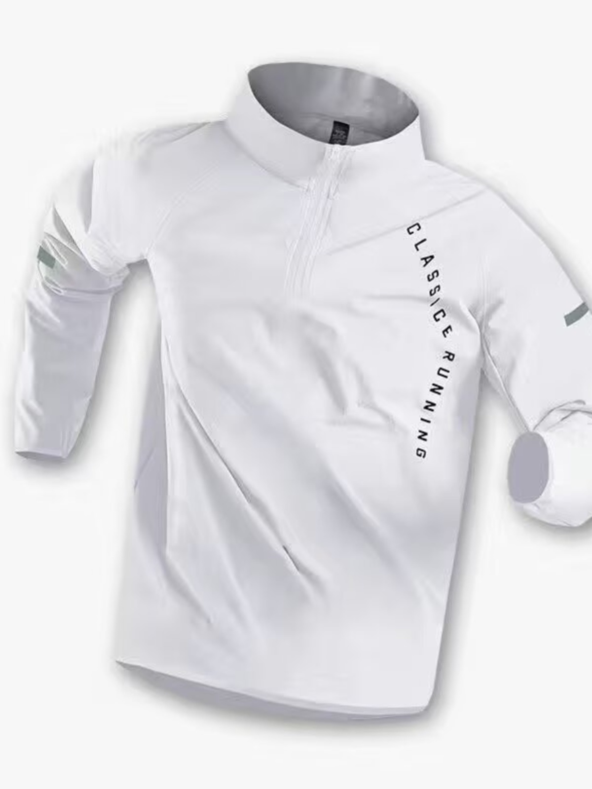 メンズトレーニングウェア速乾長袖Tシャツハーフジップランニン - Running Gear Quick Dry のレビューと価格