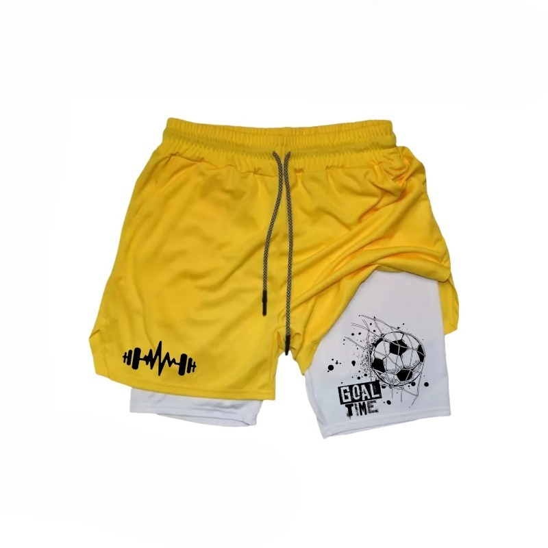 通気性のある伸縮性のあるメンズ夏用速乾性二層アスレチックショ - Running Gear Quick Dry のレビューと価格