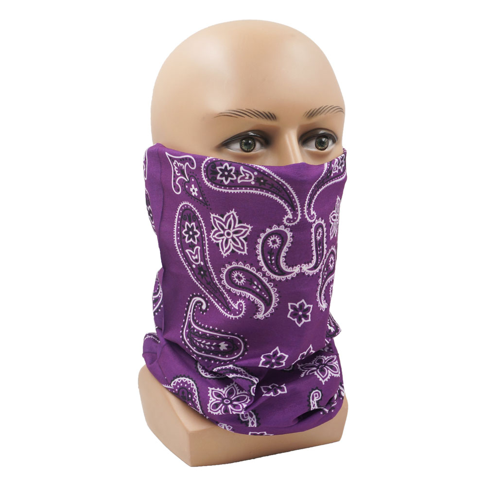 パープルバラクラバ女性ランニングキャンプヘッドバンドバンダナ - Running Gear Headband のレビューと価格