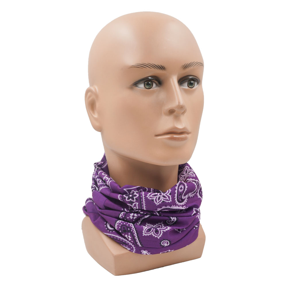 パープルバラクラバ女性ランニングキャンプヘッドバンドバンダナ - Running Gear Headband のレビューと価格