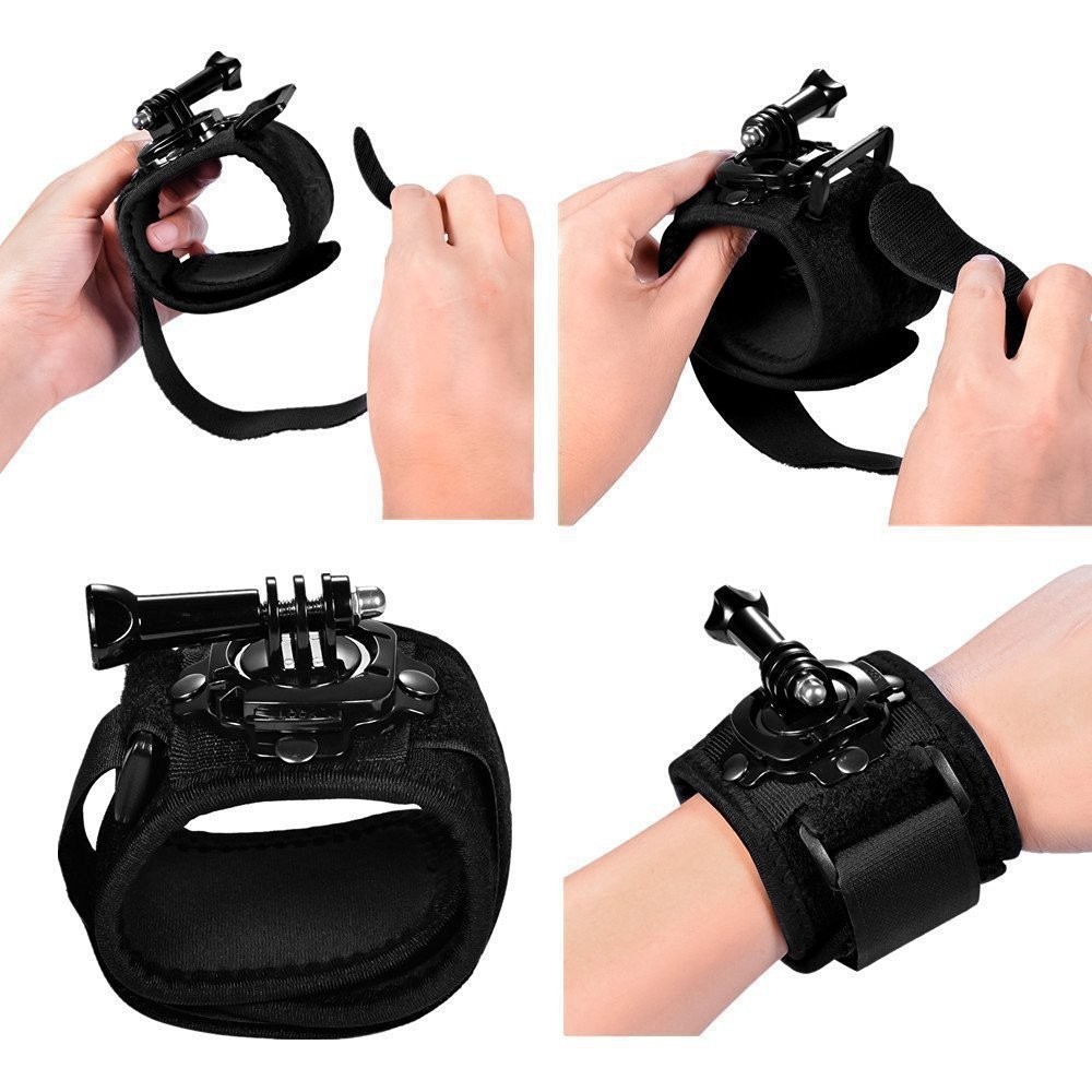 スポーツカメラアクセサリーパック マルチアングルチェストハー - Running Gear Headband のレビューと価格