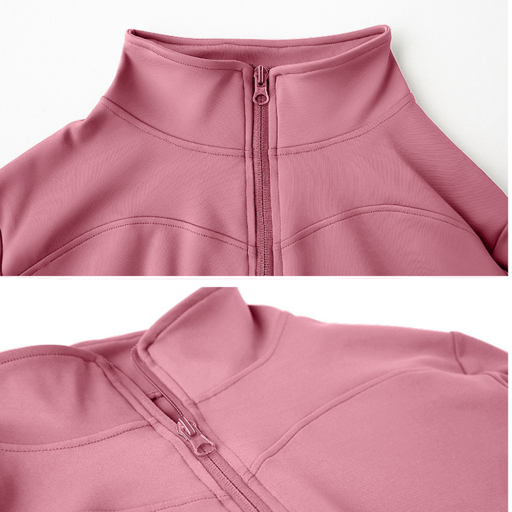 速乾性アスレチックヨガジャケット レディース 長袖 スタンド - Running Gear Quick Dry のレビューと価格