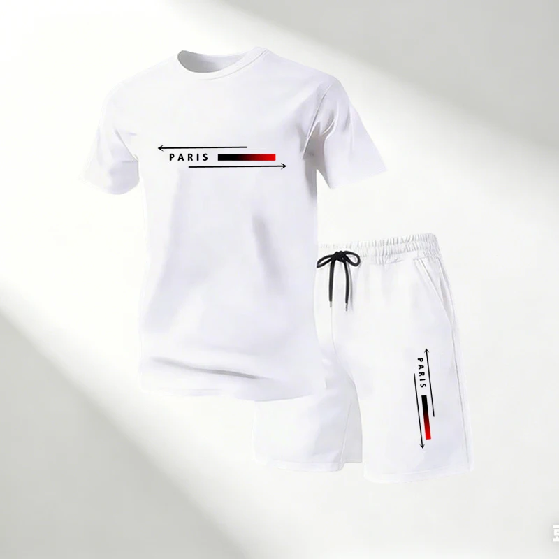 メンズ半袖Tシャツショーツ2点セット夏用スポーツウェア速乾カ - Running Gear Quick Dry のレビューと価格