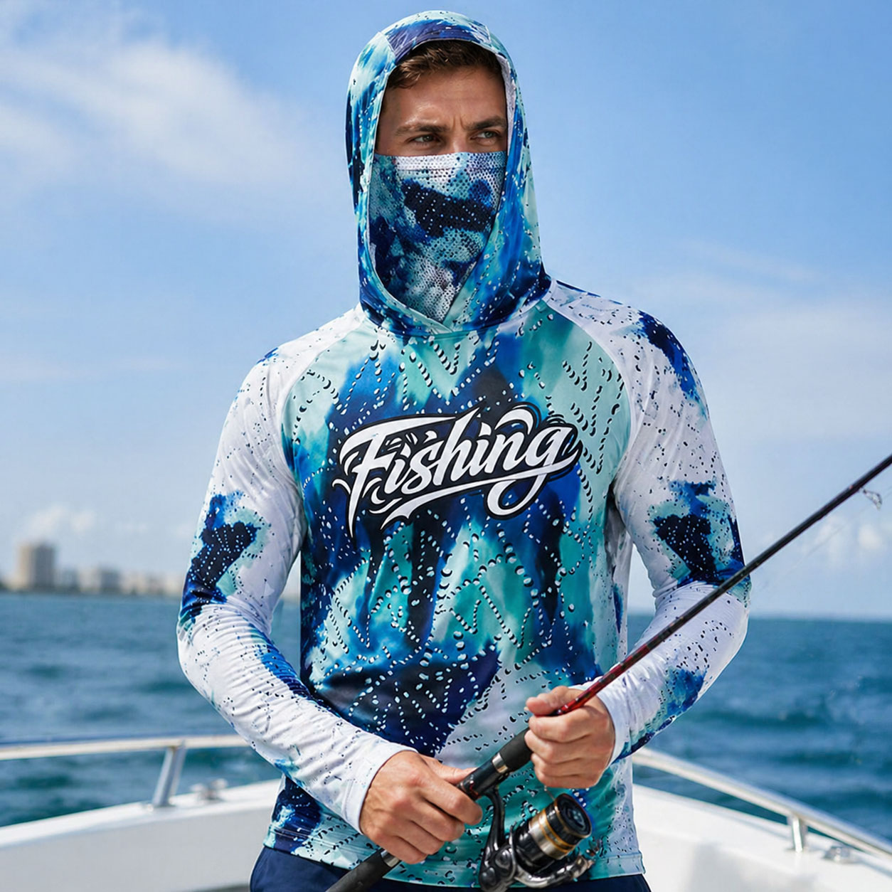 フィッシングフード ライディングトップス ウェア UPF 5 - Running Gear Kit のレビューと価格