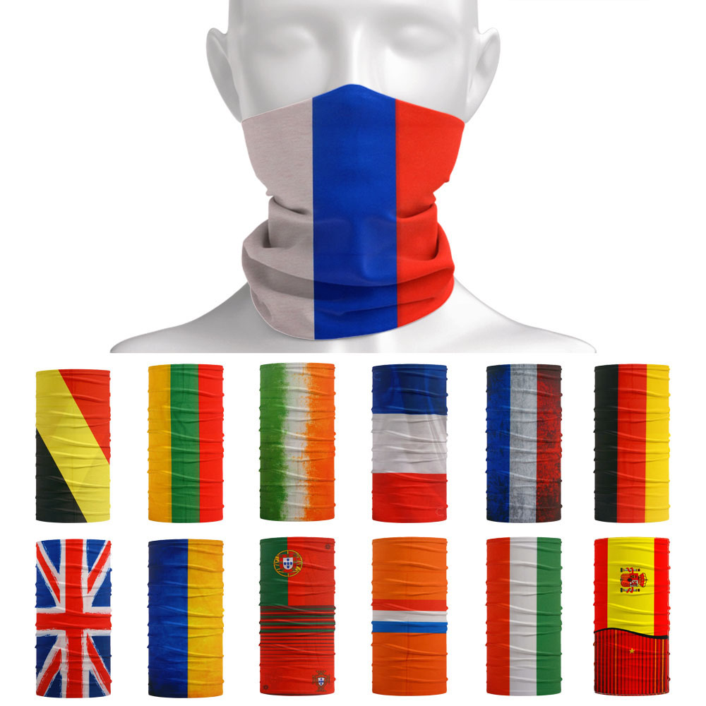 ヨーロッパ諸国フェイス & ネックゲートル国旗バンダナ屋外ヘ - Running Gear Headband のレビューと価格