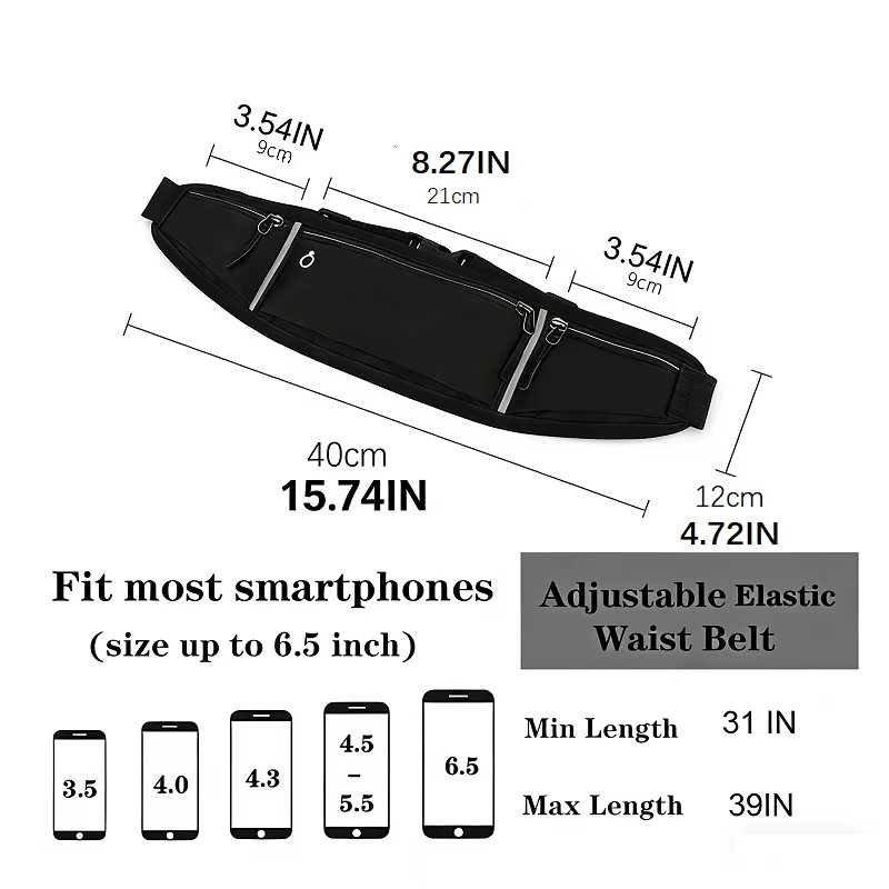 プロのランニングウエストバッグスポーツベルトポーチ携帯電話ケ - Running Gear Phone のレビューと価格