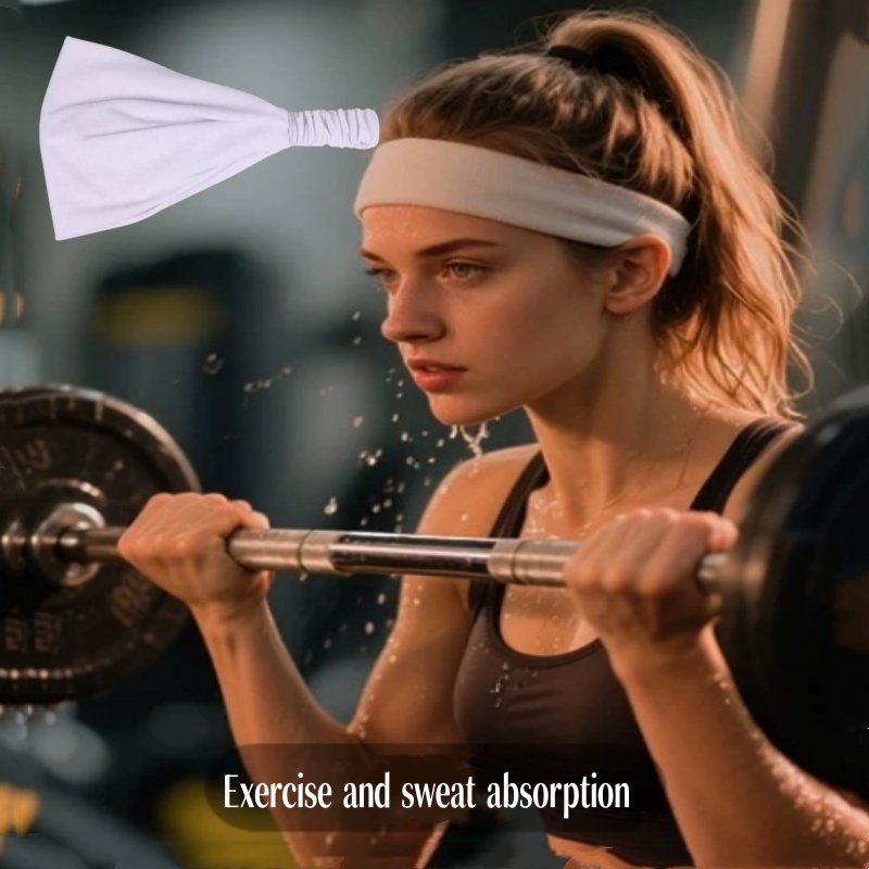 女性用ソフトワイドノンスリップヘッドバンド、伸縮性のあるヘア - Running Gear Headband のレビューと価格